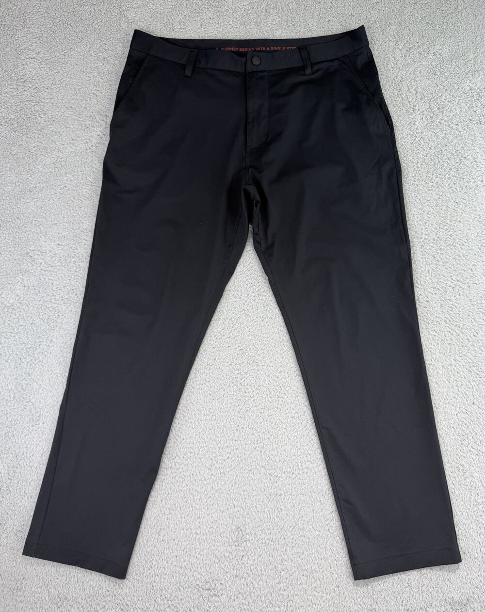 Rhone Pants Mens 36x29 Chino Commuter Stretch Outdoor RN #141364 Black